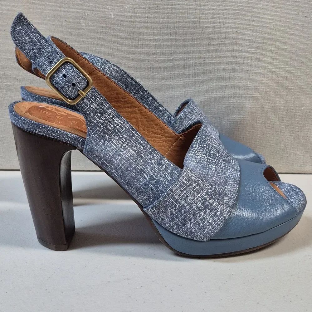 Chie Mihara 36.5 Stylish Blue Women's Heels - NWOT - Picture 3 of 10